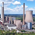 Luftbild des Steinkohlekraftwerks STEAG in Voerde im Juni 2020