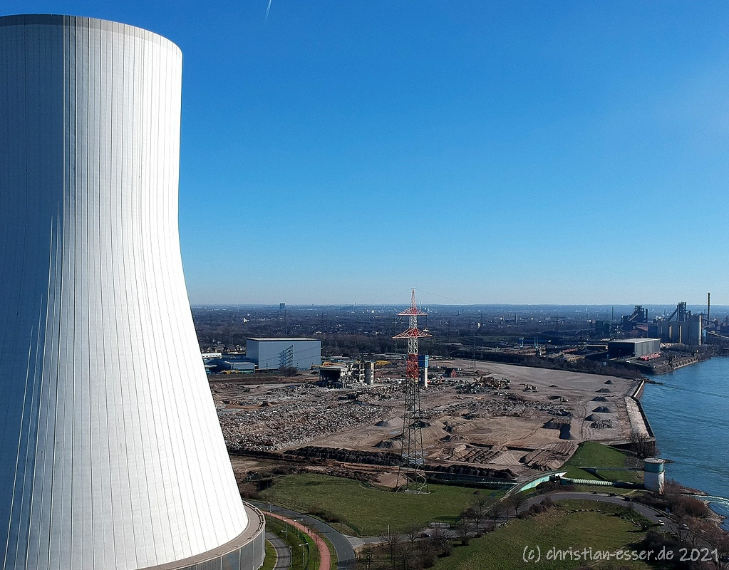 Gaskraftwerk in Duisburg Walsum im Februar 2019