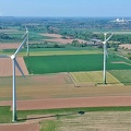 Luftbild der Windanlagen am Drüter Meer zwischen Ossenberg und Drüpt