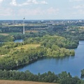 Baggerseen bei Menzelen-Ost im Juli 2021 als Luftbild