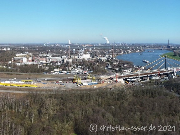 Panorama a40 Duisburg Feburar 2022