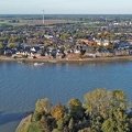 Luftbild der Stadt Rees im Oktober 2022