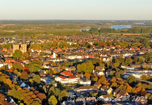 Luftbild von Xanten im Oktober 2022