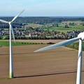 Windräder in Veen im Oktober 2022